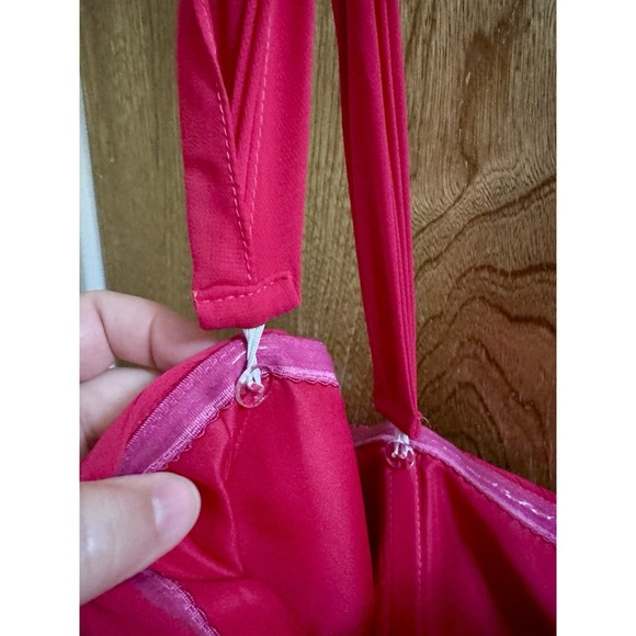 Revelry Formal Gown Dress Womens 18 Bright Pink Long Maxi Chiffon Bridesmaids - Picture 3 of 14